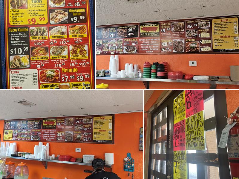 Carnitas Junior Menu