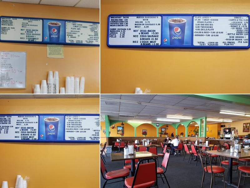 Taquitos Cafeteria Menu