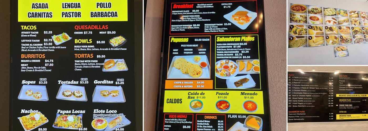 Tacusa Tacos N Pupusas Menu