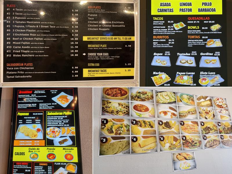 Tacusa Tacos N Pupusas Menu