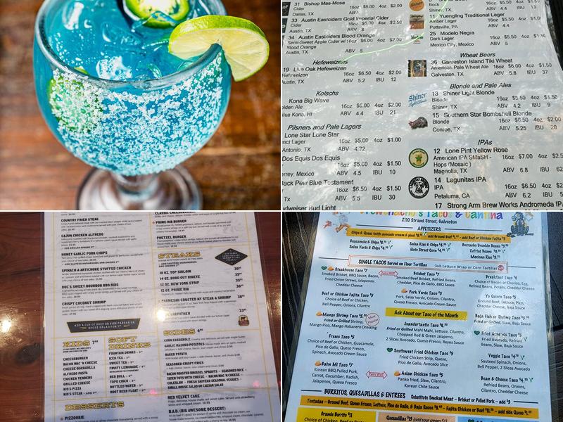Brewchachos Tacos & Cantina Galveston Menu