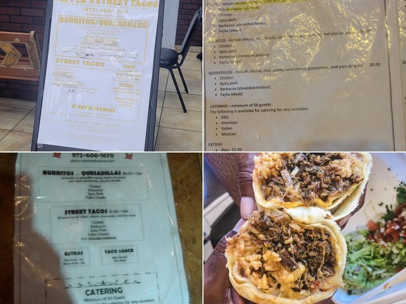 Pepper's Street Tacos Menu