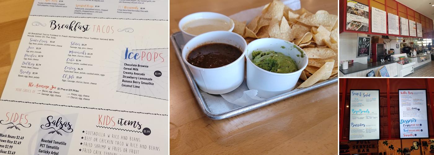 Pacific Coast Tacos Menu