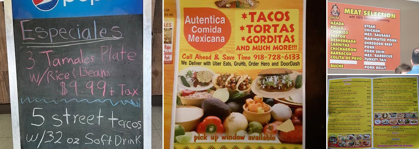 Mamá Lencha Menu