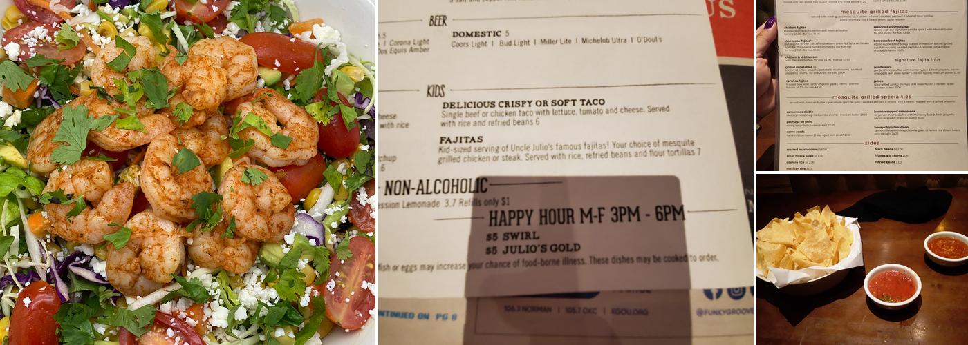 Uncle Julio's Oklahoma City Menu