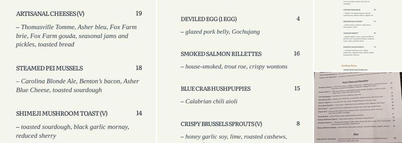 Hendrix Menu
