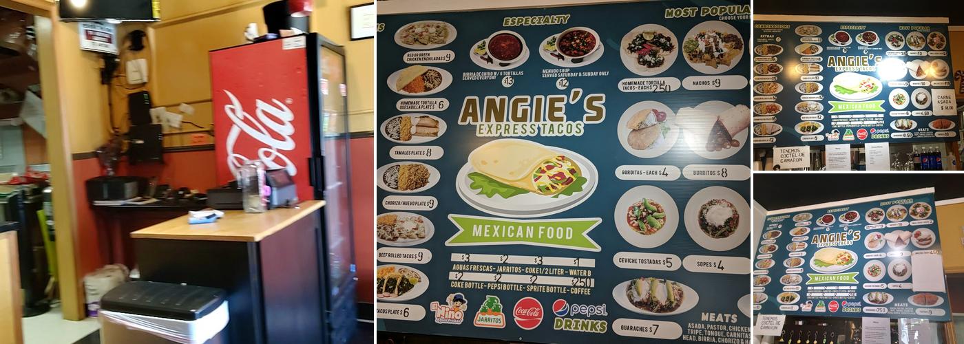 Angy Express Tacos Menu