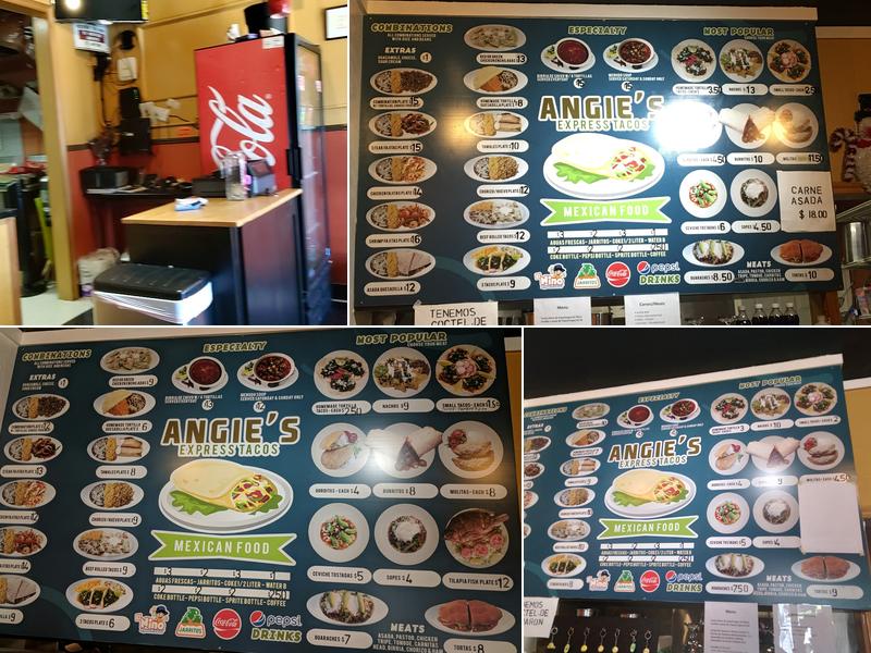 Angy Express Tacos Menu