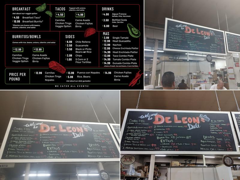Salsas Locas Menu