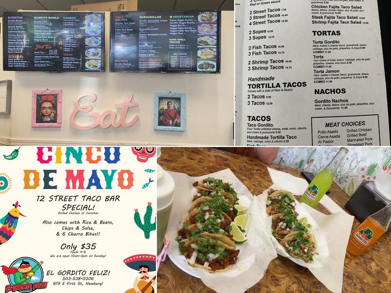 El Gordito Feliz Menu