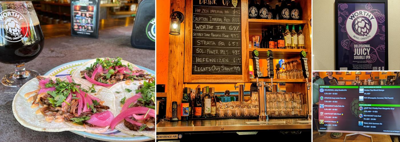 Worthy Brewing Downtown Menu