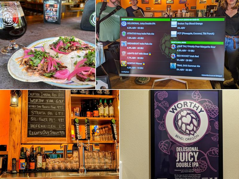 Worthy Brewing Downtown Menu