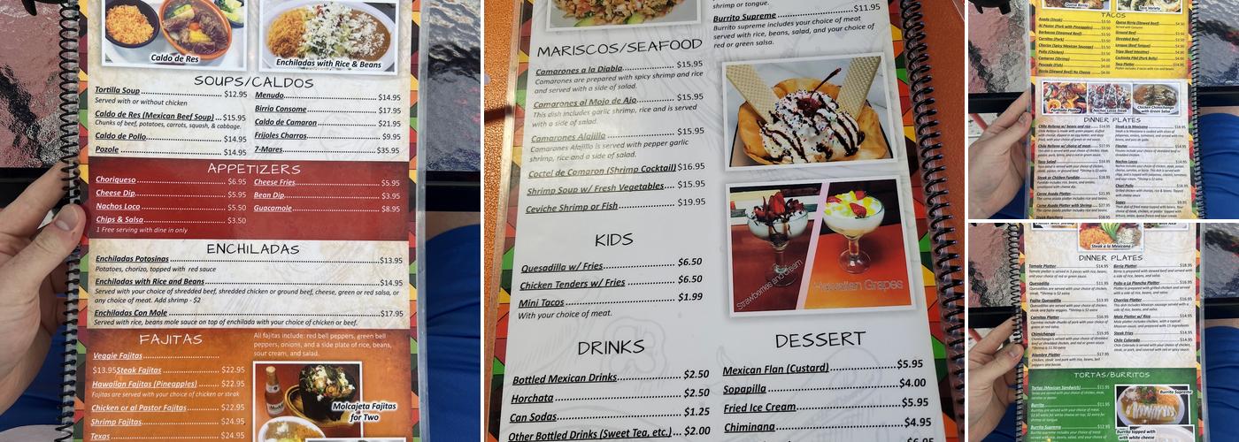 La Enchilada Menu