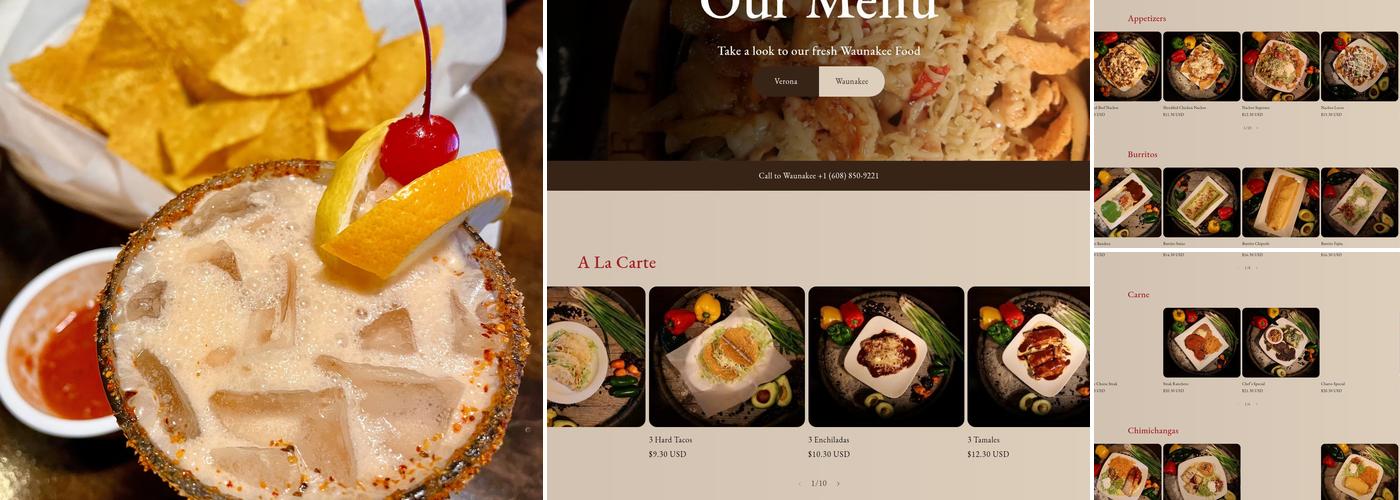 El Charro Mexican Grill Waunakee Menu