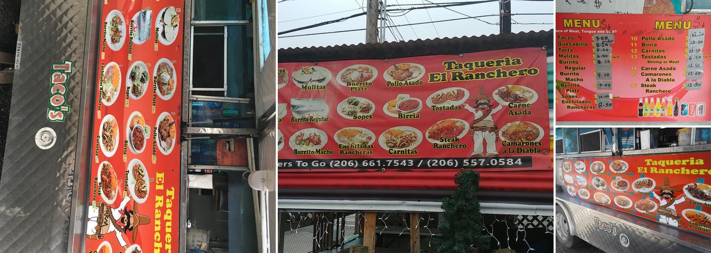 Taqueria El Ranchero Menu