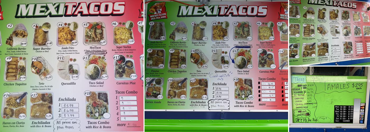 MexiTacos Menu