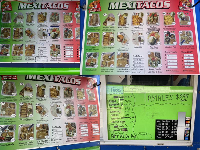 MexiTacos Menu