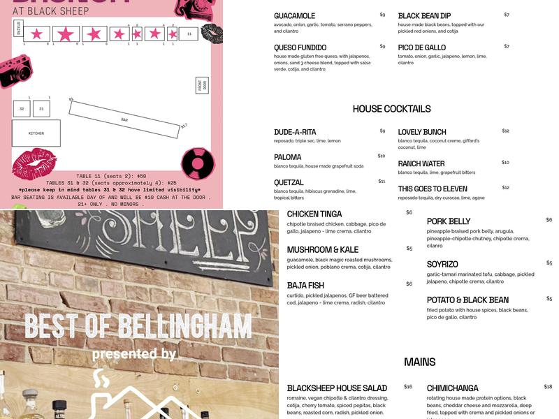 Black Sheep Bellingham Menu