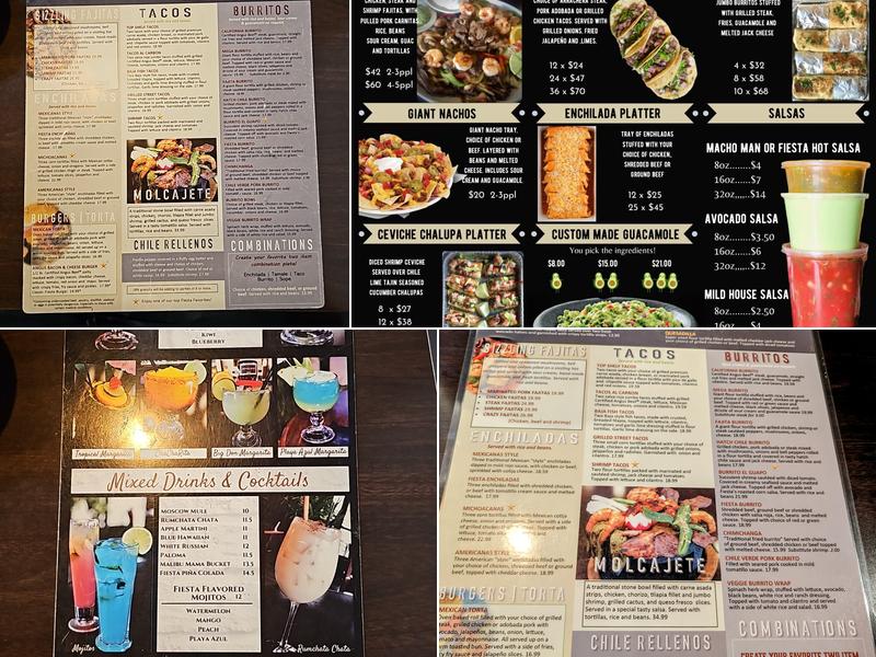 Fiesta Mexican Restaurant and Catering on Queensgate Menu