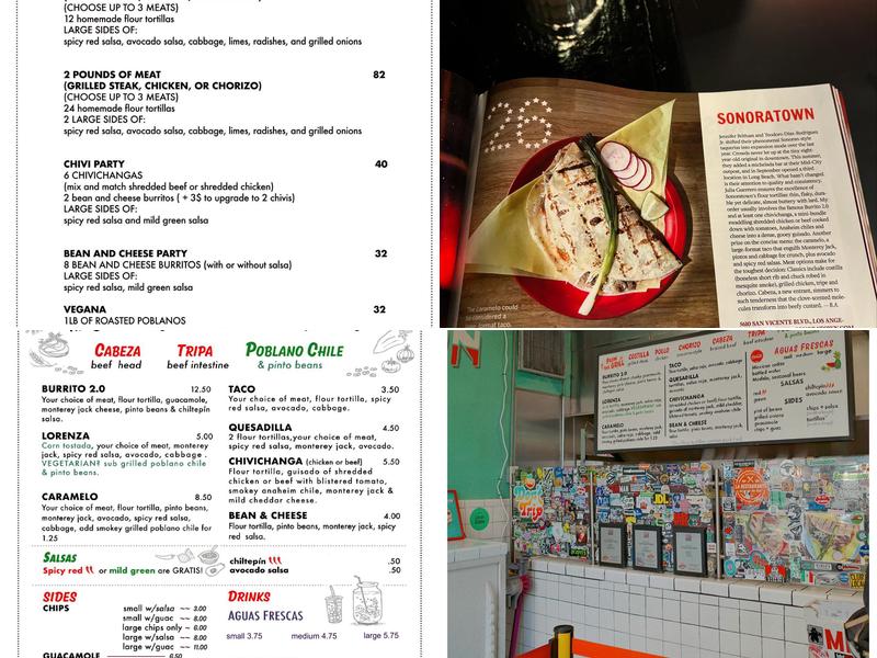Sonoratown Menu