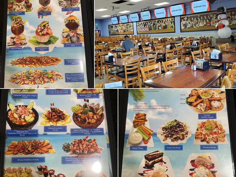 Mariscos La Ceiba tropicana Menu