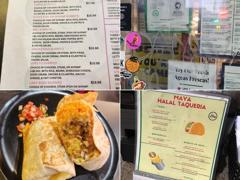 Maya Halal Taqueria Menu