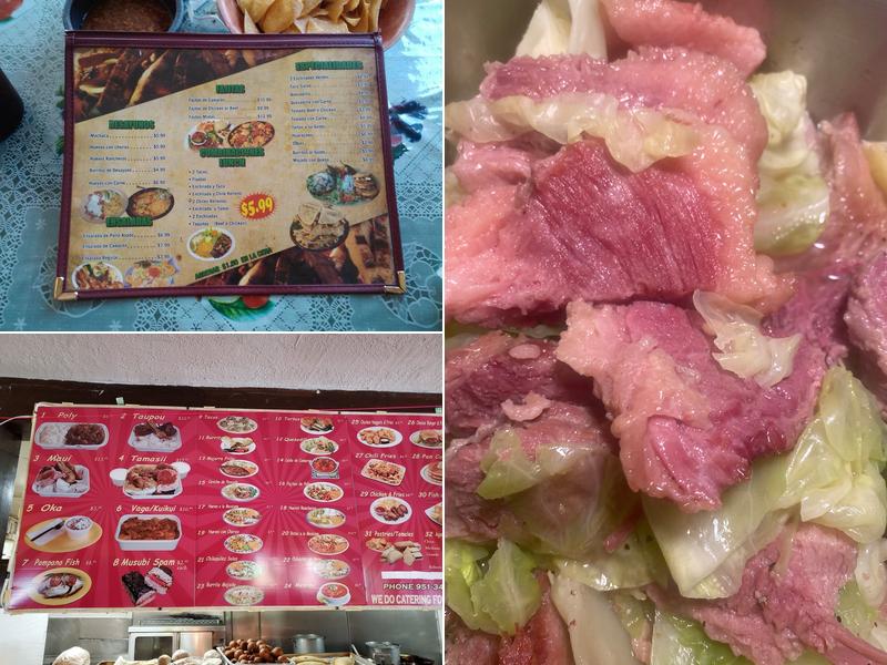 Park Avenue Restaurant Polynesian and Mexican Store Menu