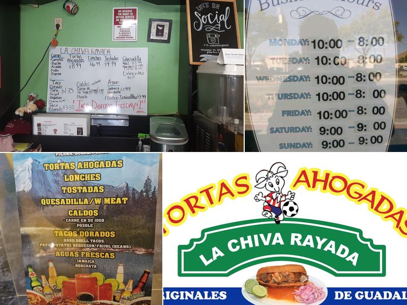 Tortas Ahogadas La Chiva Rayada Menu