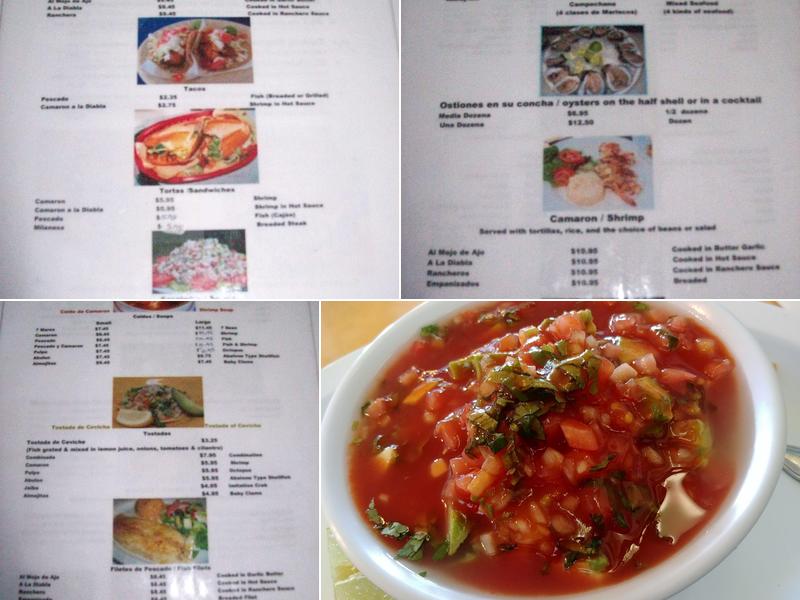 Clemente Seafood Restaurant Menu