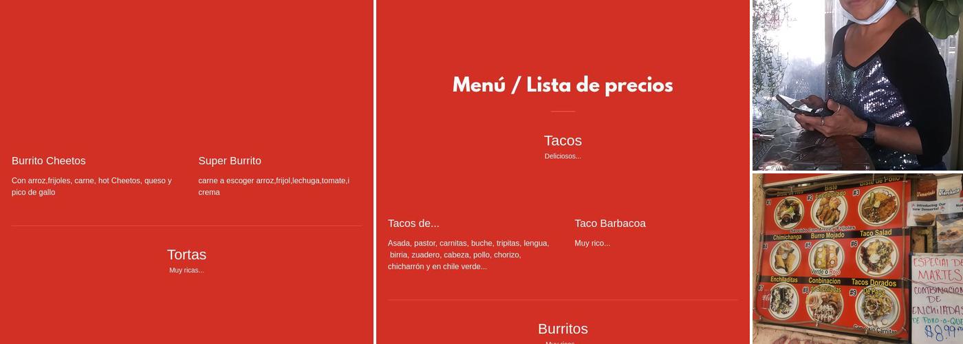 Ricos Tacos De Jalisco Menu