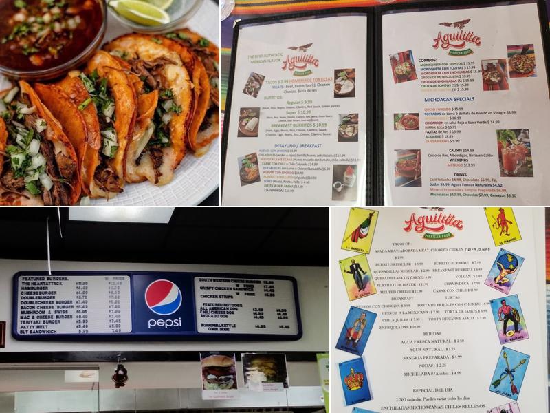 Aguililla Mexican Food Menu