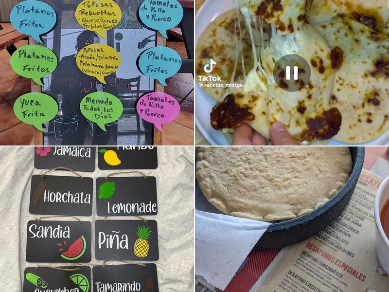 Rica's Pupusas Restaurant Menu