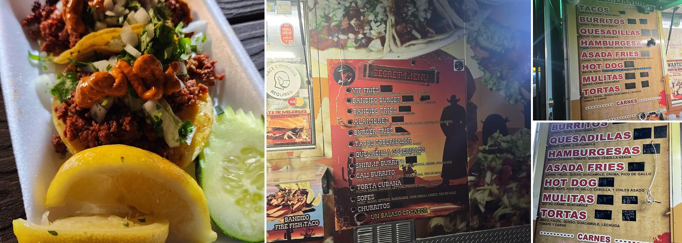 Tacos El Bandido Menu