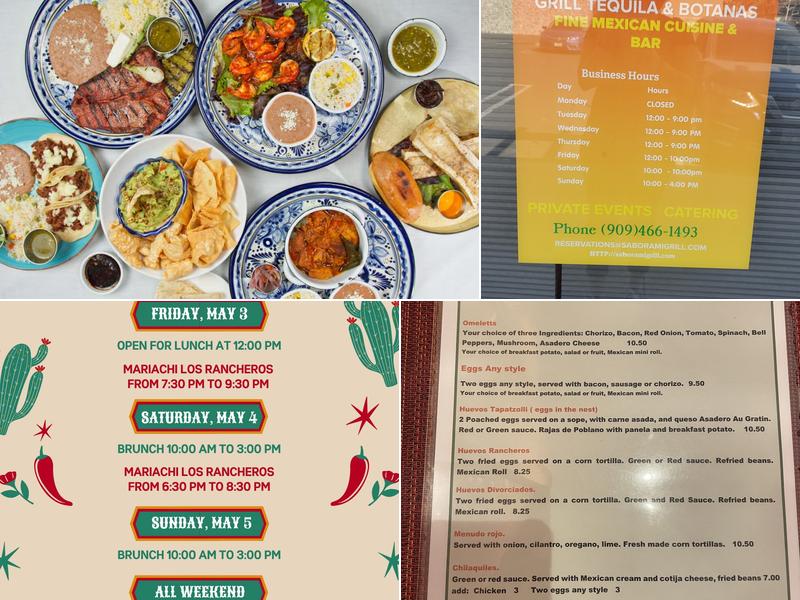 Sabor A Mi Grill Tequila & Botanas Menu