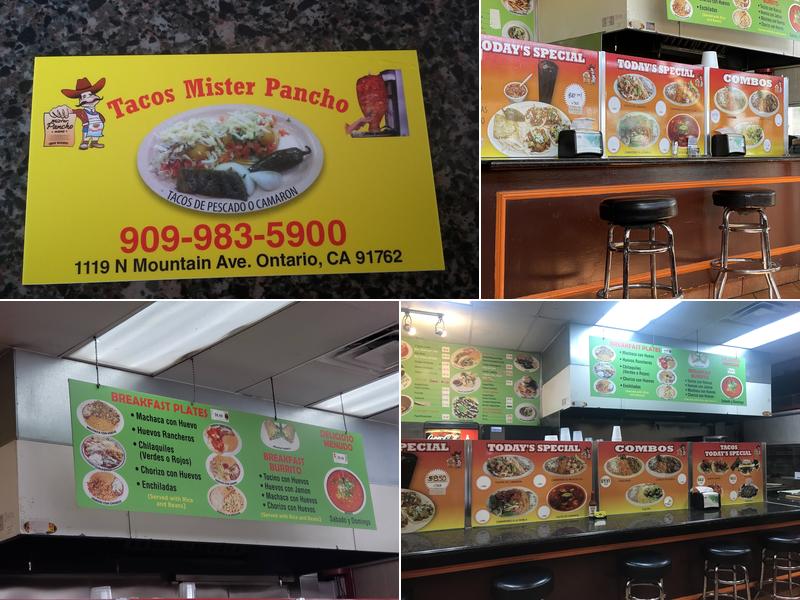 Tacos Mister Pancho Menu