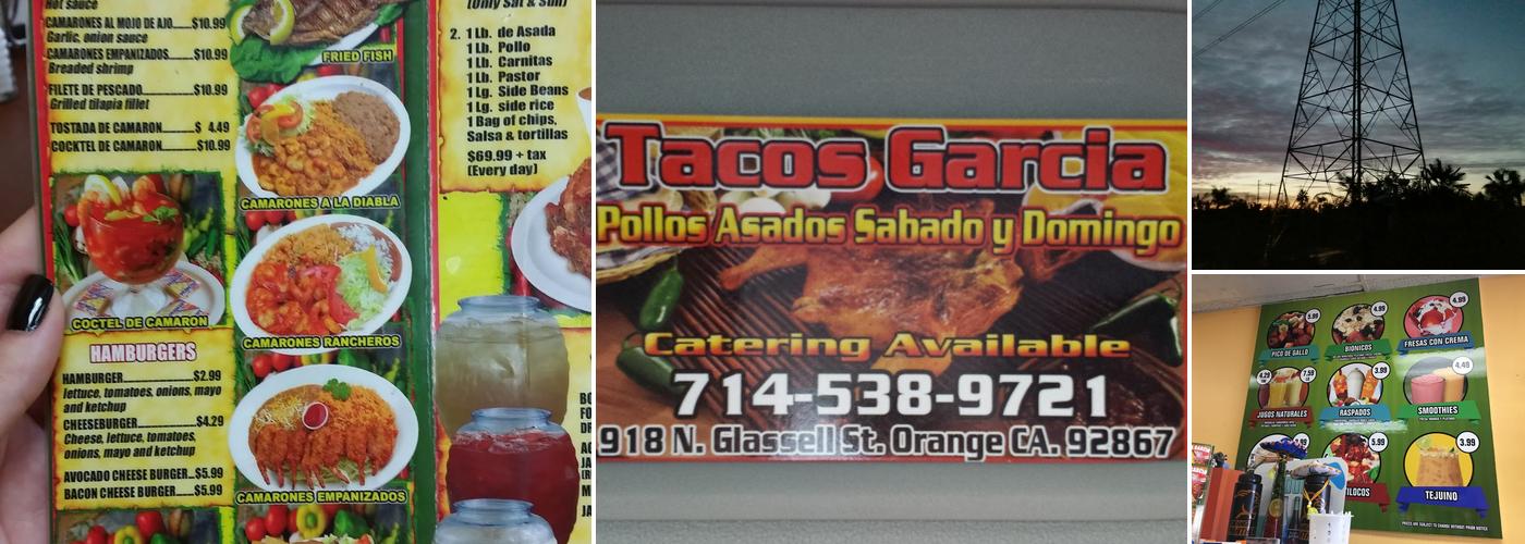 Tacos Garcia Menu