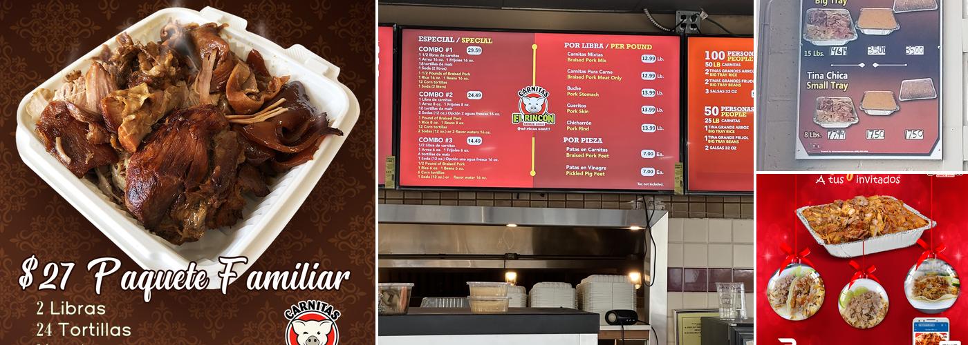 Carnitas El Rincón - Vallejo Menu