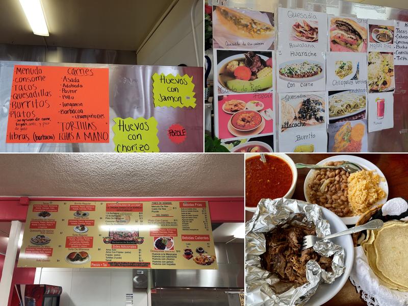 EL Chaparro Restaurant Menu