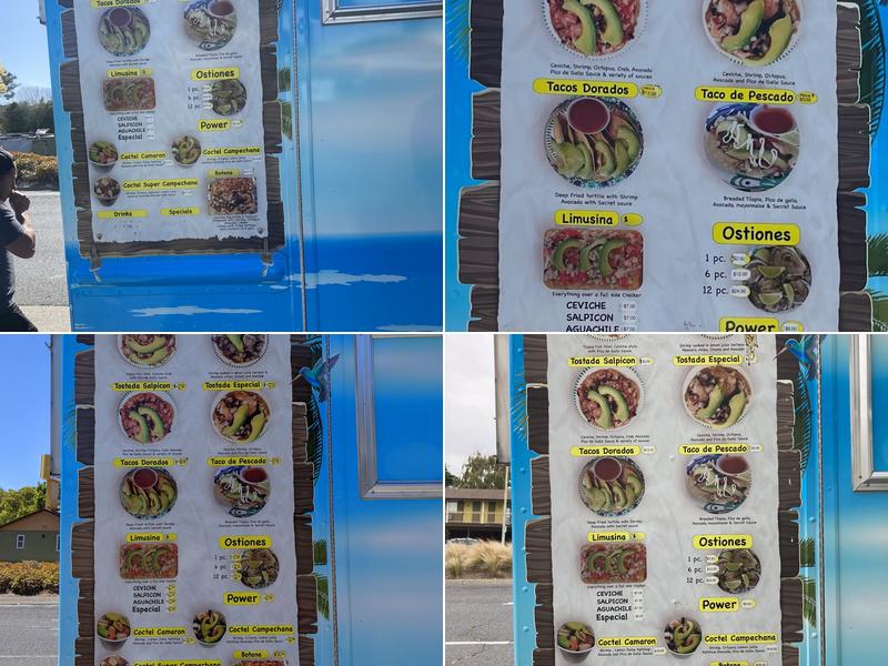 Mariscos El Pariente Menu