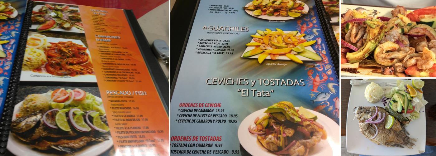 Mariscos El Tata Menu