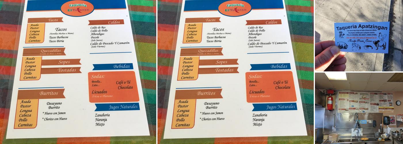 El Tulense Authentic Mexican Food Menu