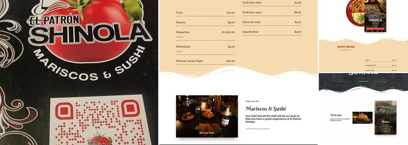 El Patron Shinola Menu