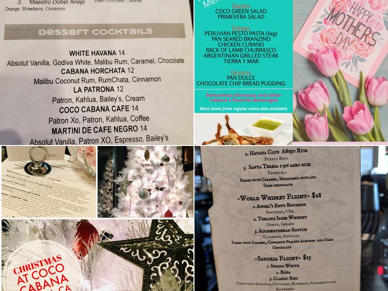 Coco Cabana Menu