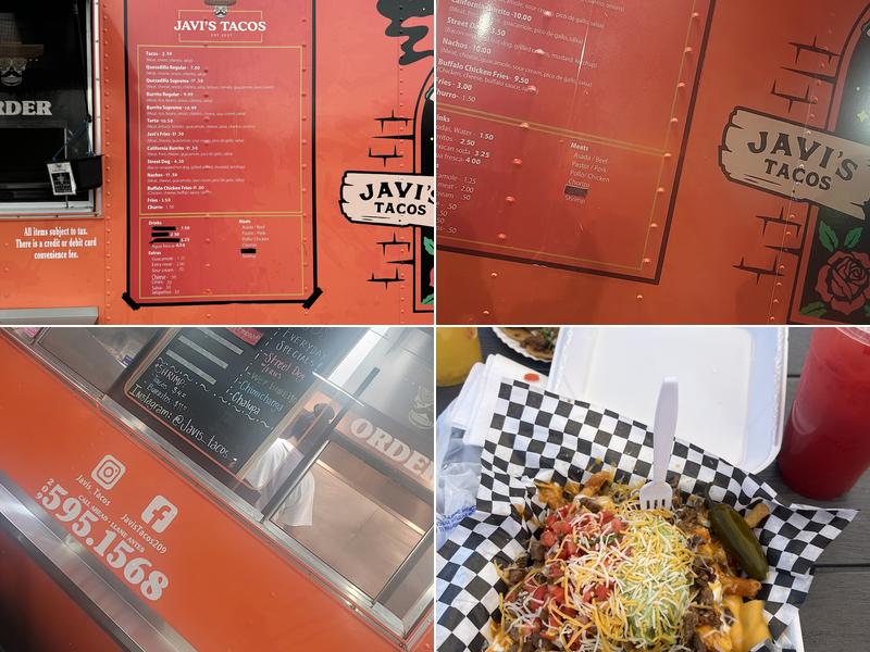 Javi's Tacos Menu