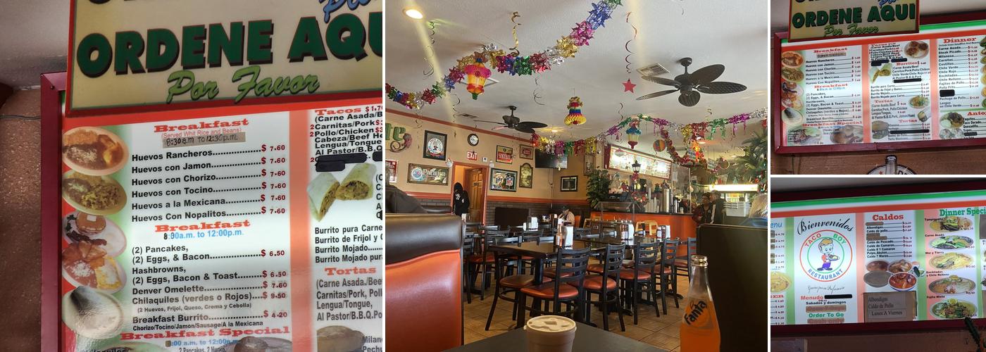 Taco Boy Menu