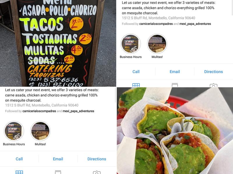 Tacos Ah Carbon Menu