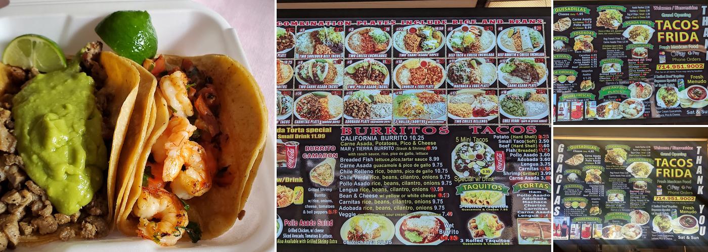 Tacos Frida Menu