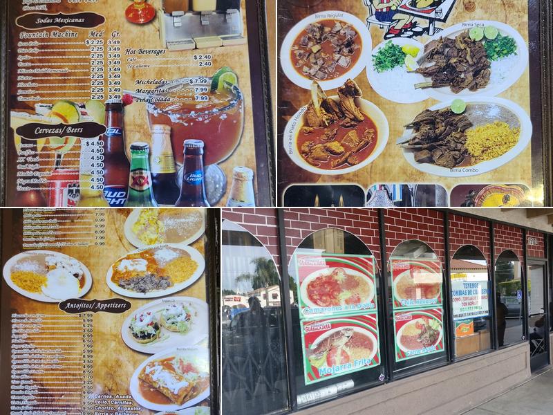 Birrieria Guadalajara Menu