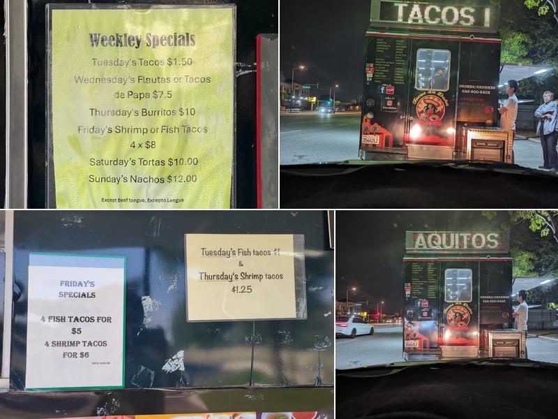 Tacos la Doña Menu