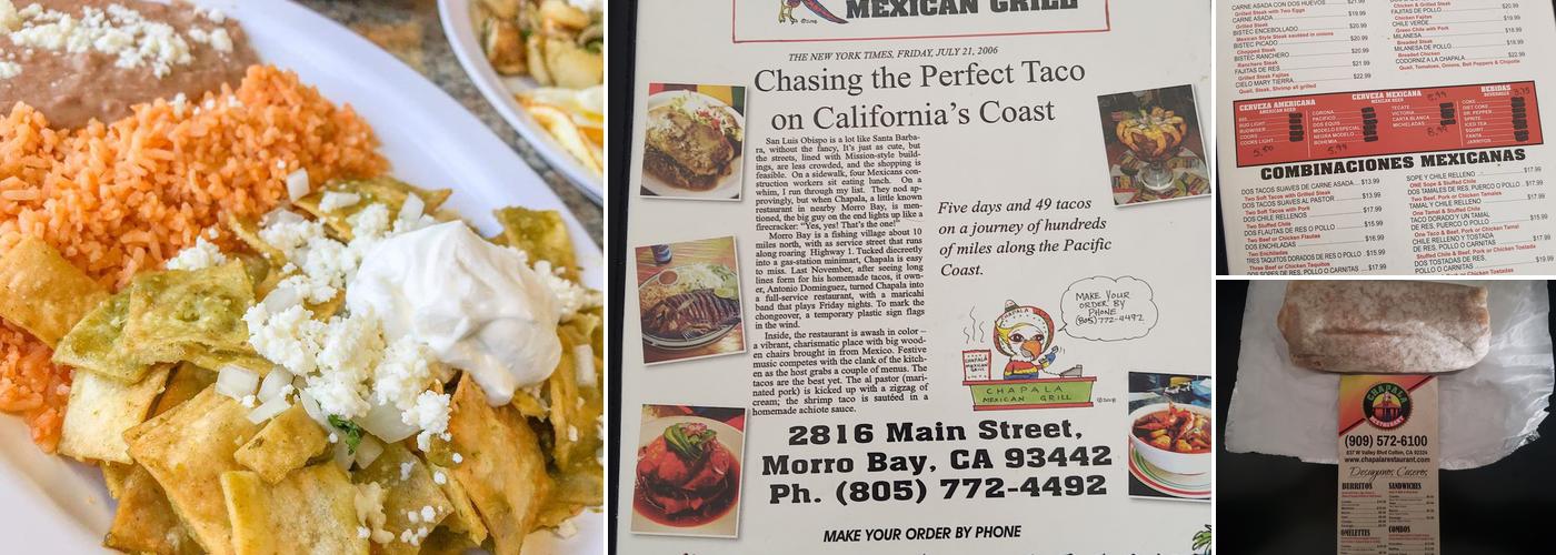 Chapala Restaurant (Colton) Menu